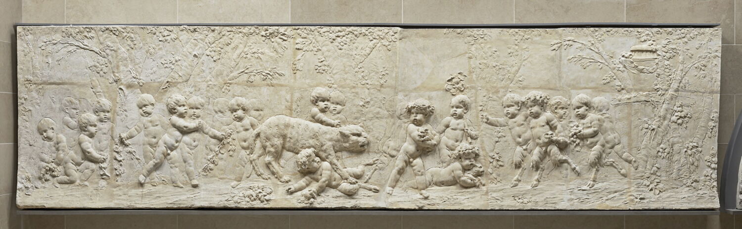 Bacchanale d'enfants. La Panthère de Bacchus défendant ses petits, Michel, Claude dit Clodion, 1782