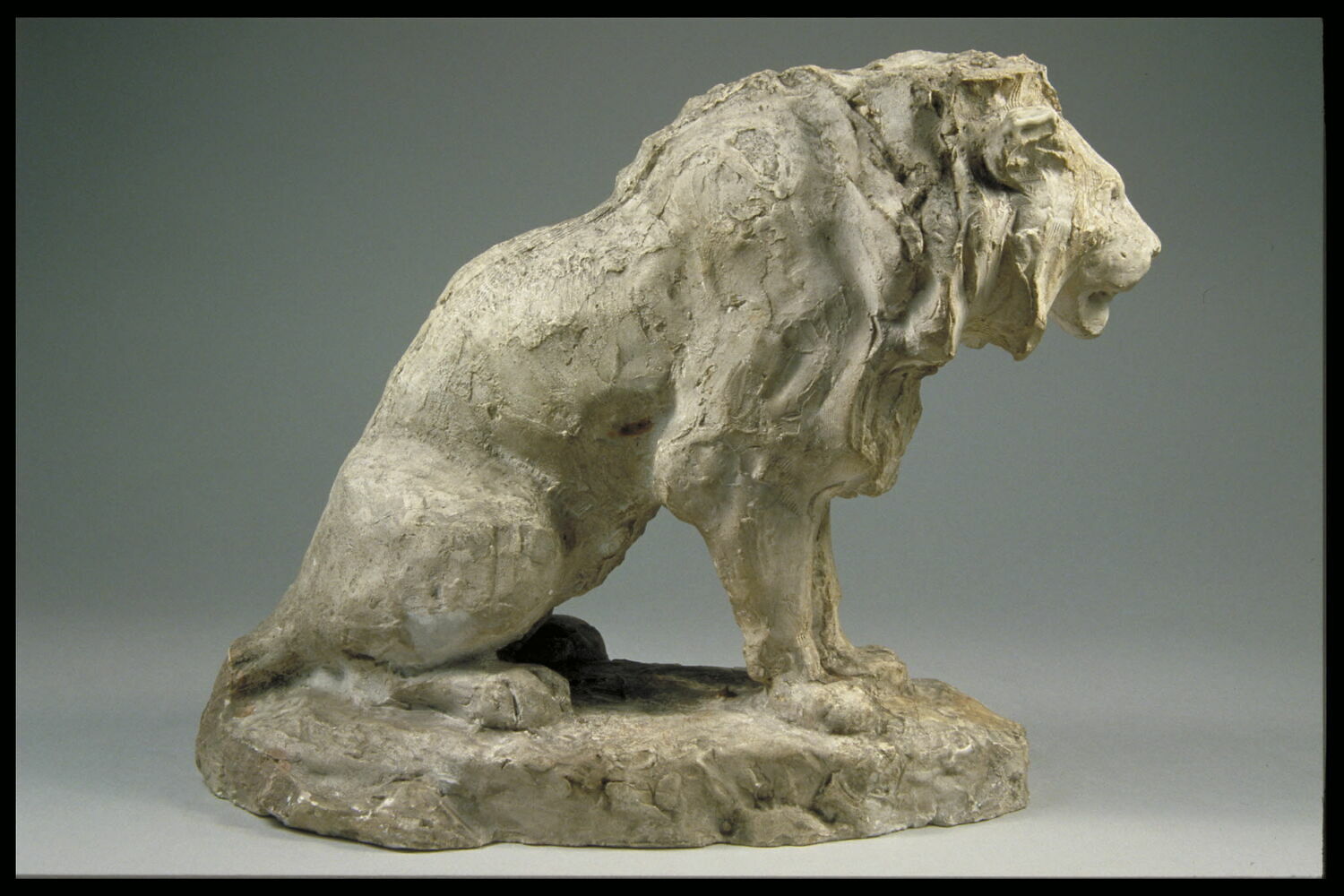 Lion assis, Barye, Antoine Louis, vers 1847