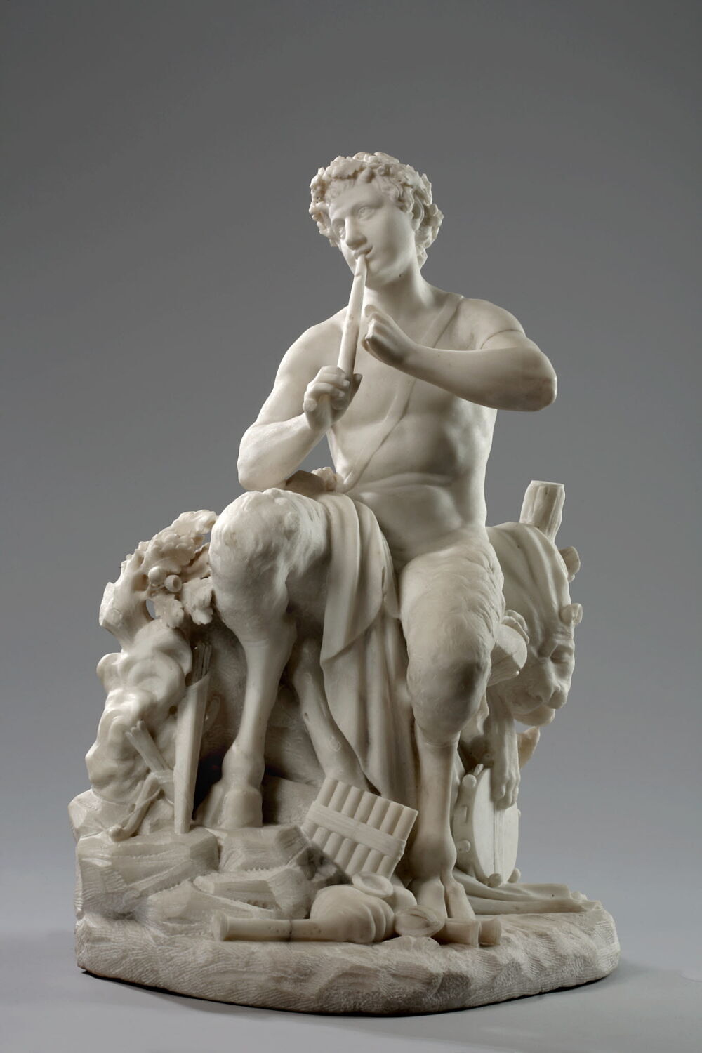 Pan jouant de la flûte Louvre Collections