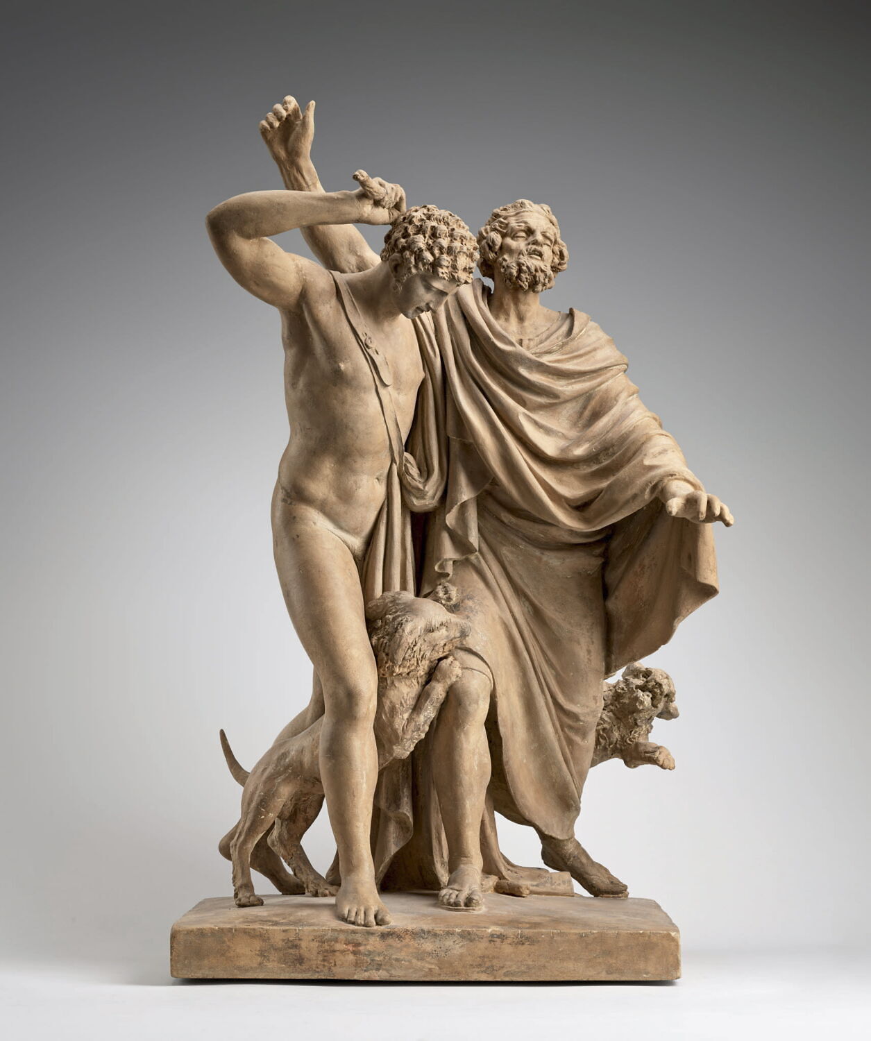 Homère mordu par les chiens, Michel, Claude dit Clodion, vers 1809