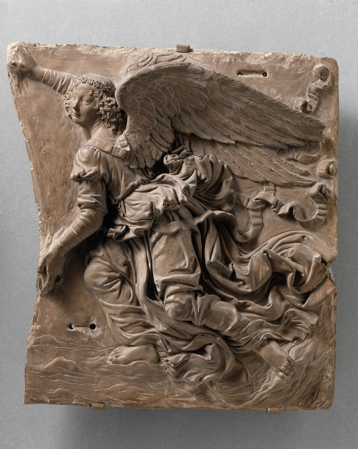 Un ange volant, Verrocchio, Andrea di Michele Cioni, vers 1475