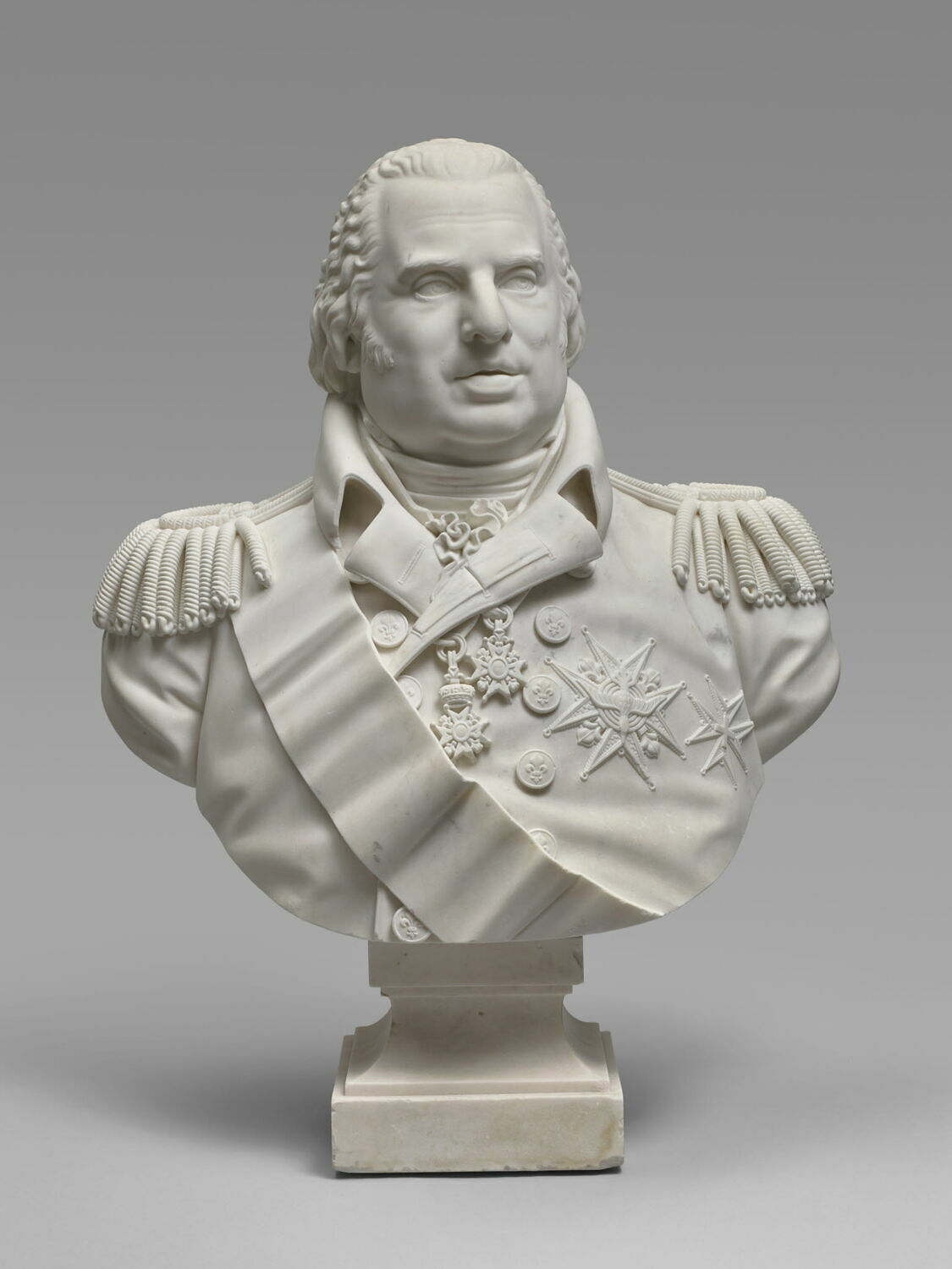 Louis XVIII en costume militaire, Valois, Achille Joseph Etienne, 1817