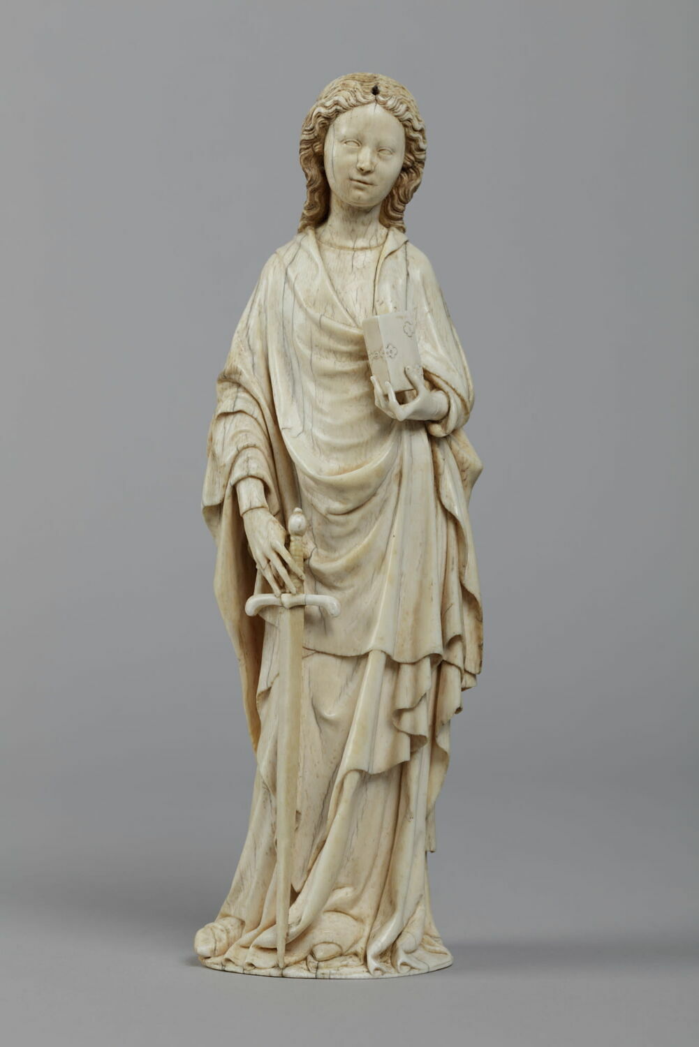 Statuette : sainte Catherine ?