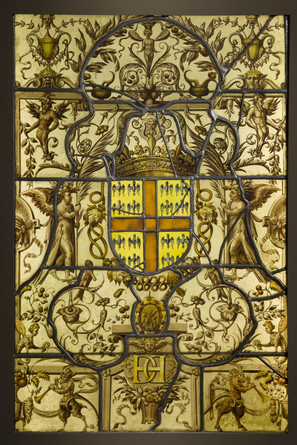Panneau aux armes du connétable Anne de Montmorency et au chiffre d'Henri II