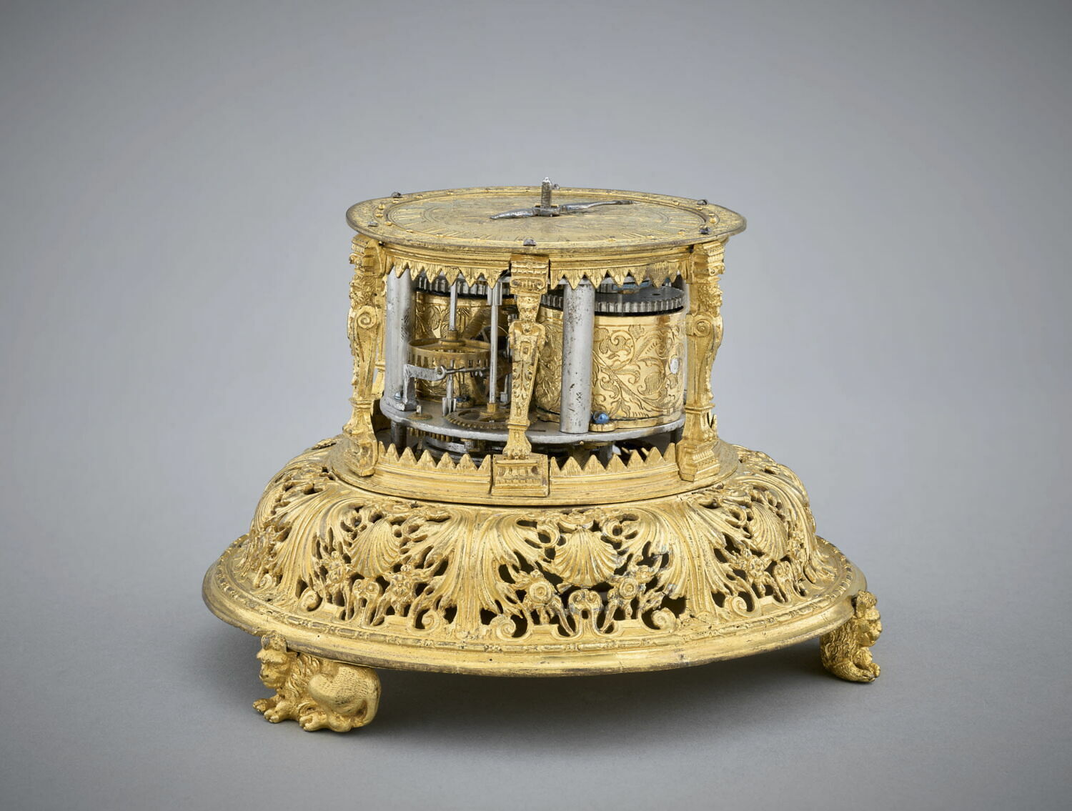 Horloge de table cylindrique