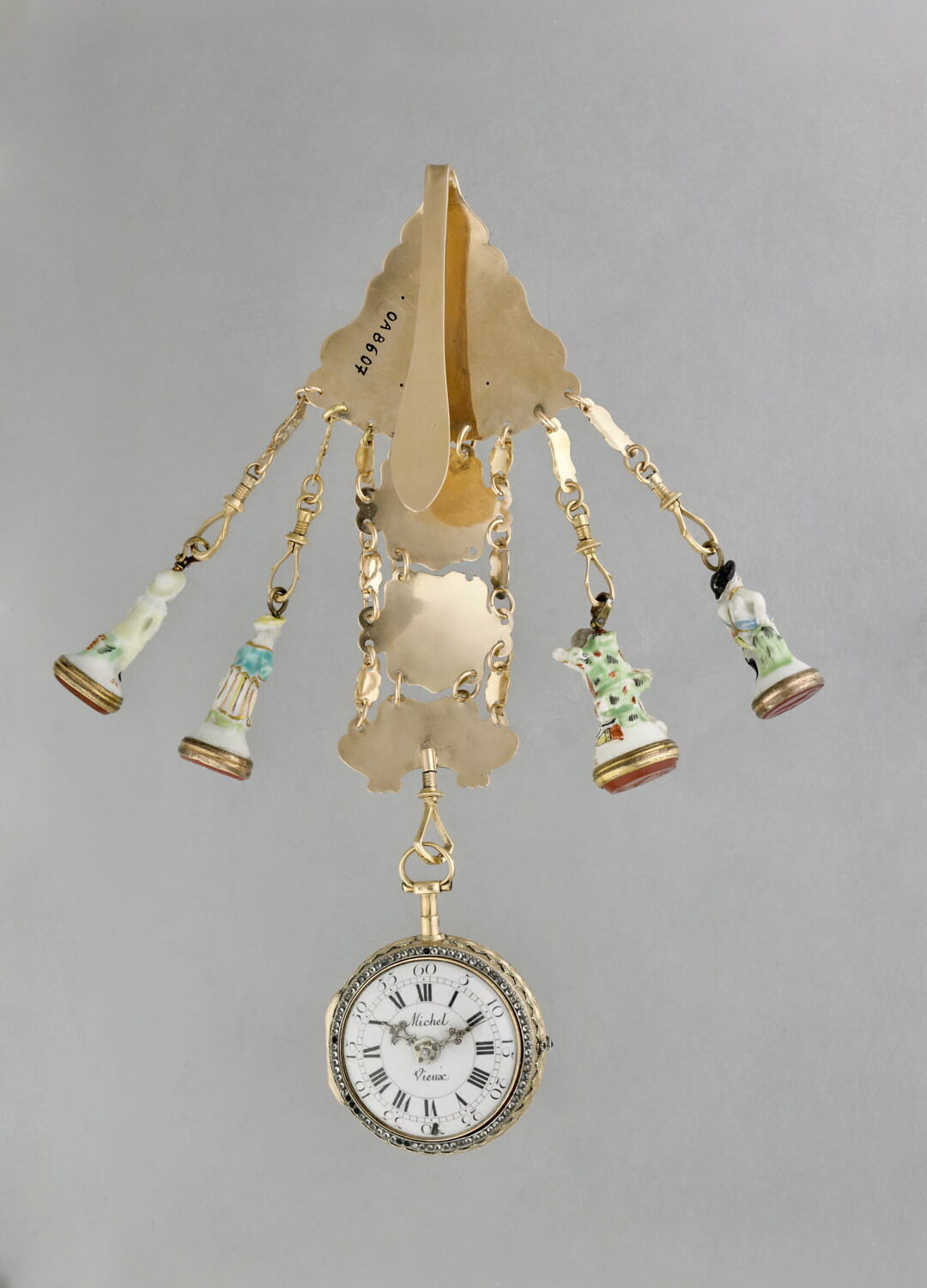 Montre Gousset PRÉCISA Avec Chaîne Châtelaine Style Art Déco - Pièce D'époque, Très Bon état - Pour Collectionneurs Et Amateurs De Vintage !