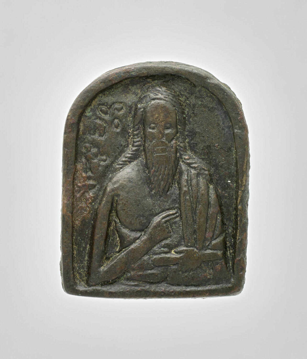 Petite icône portative biface : saint Jean le Théologien et saint Jean-Baptiste