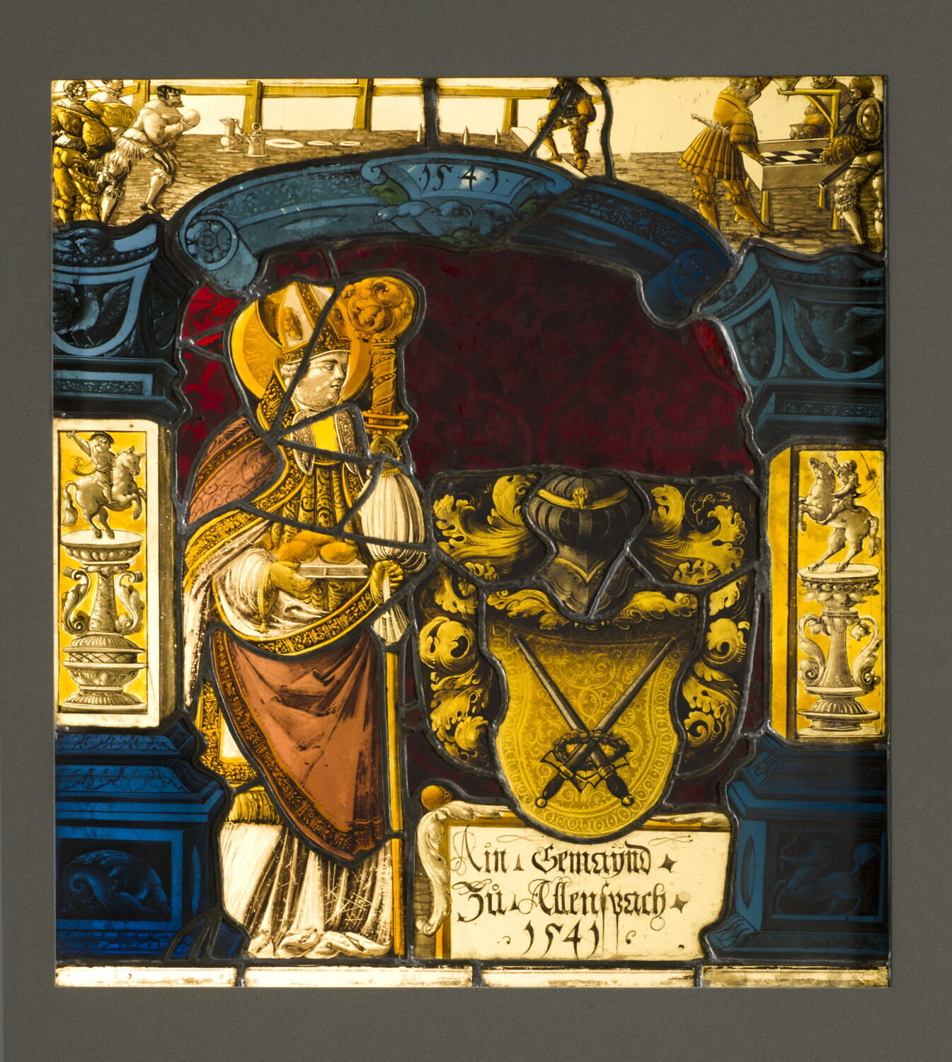 Panneau aux armes de la commune d'Allensbach (Bade-Wurtemberg)