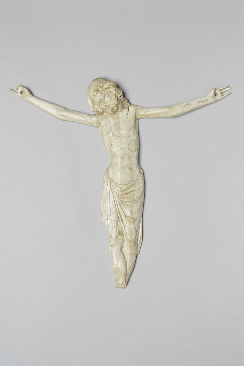 Figure d'applique : Christ en croix, gothique (Occident->moyen âge)

Date de création/fabrication : 1320 - 1330