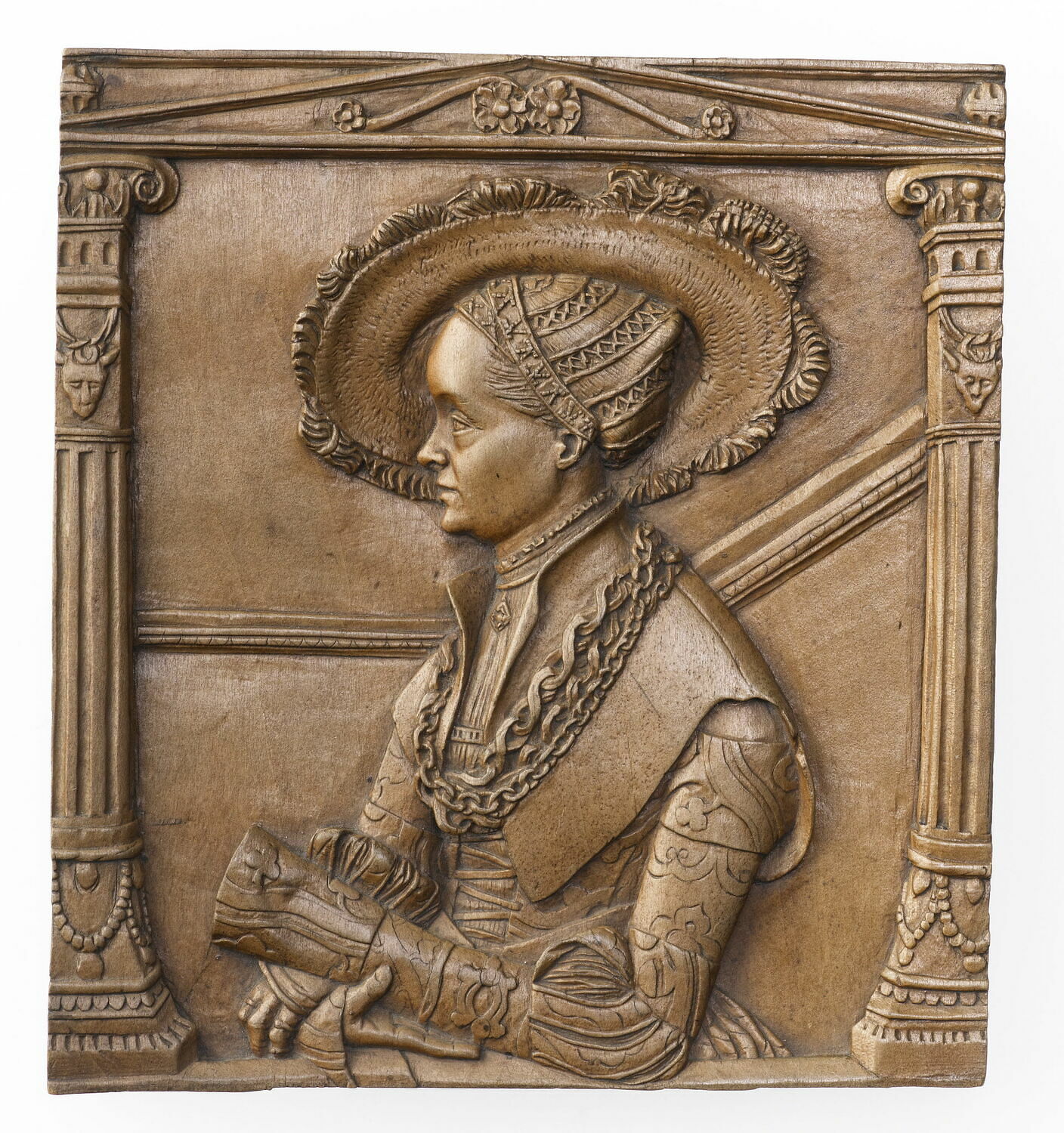 Plaquette rectangulaire : Sophie de Mecklembourg, femme de Jean le Constant