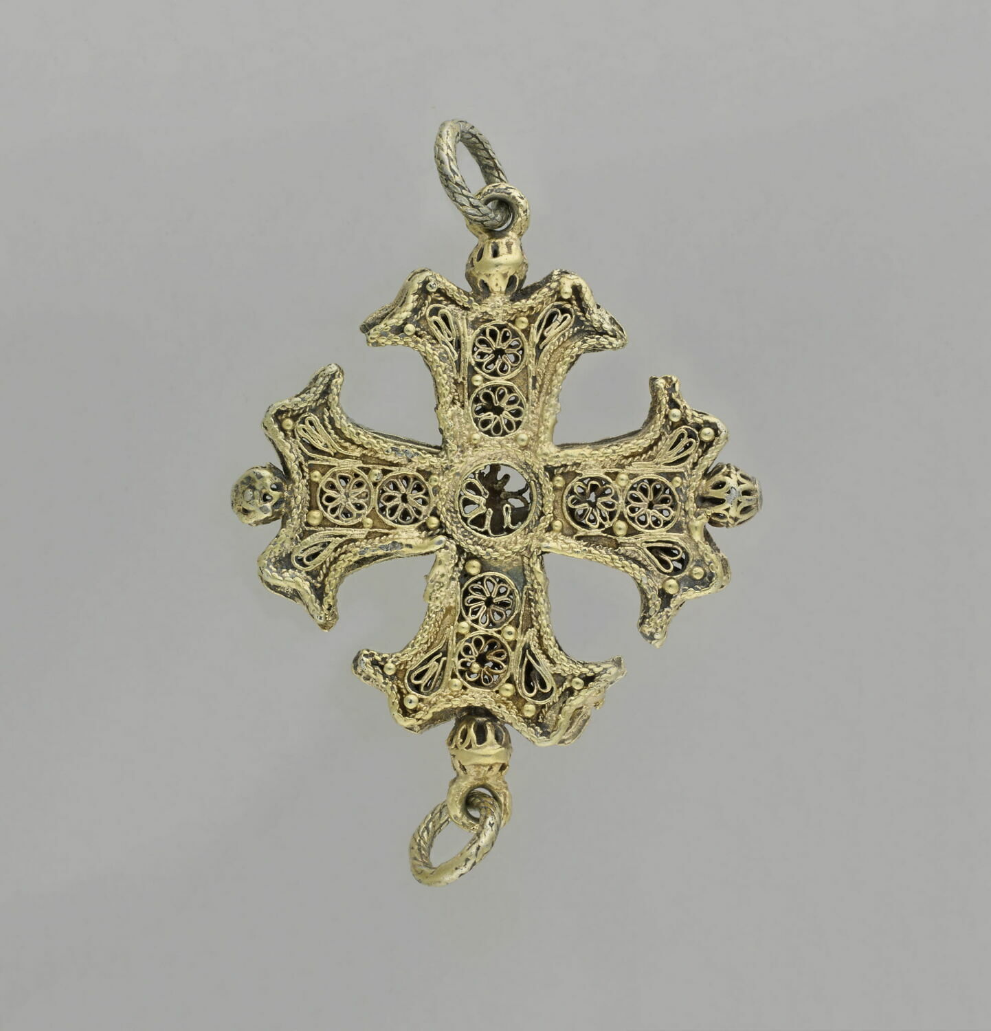 Pendentif argent et vermeil ouvrant - Bijoux Anciens Schaffner