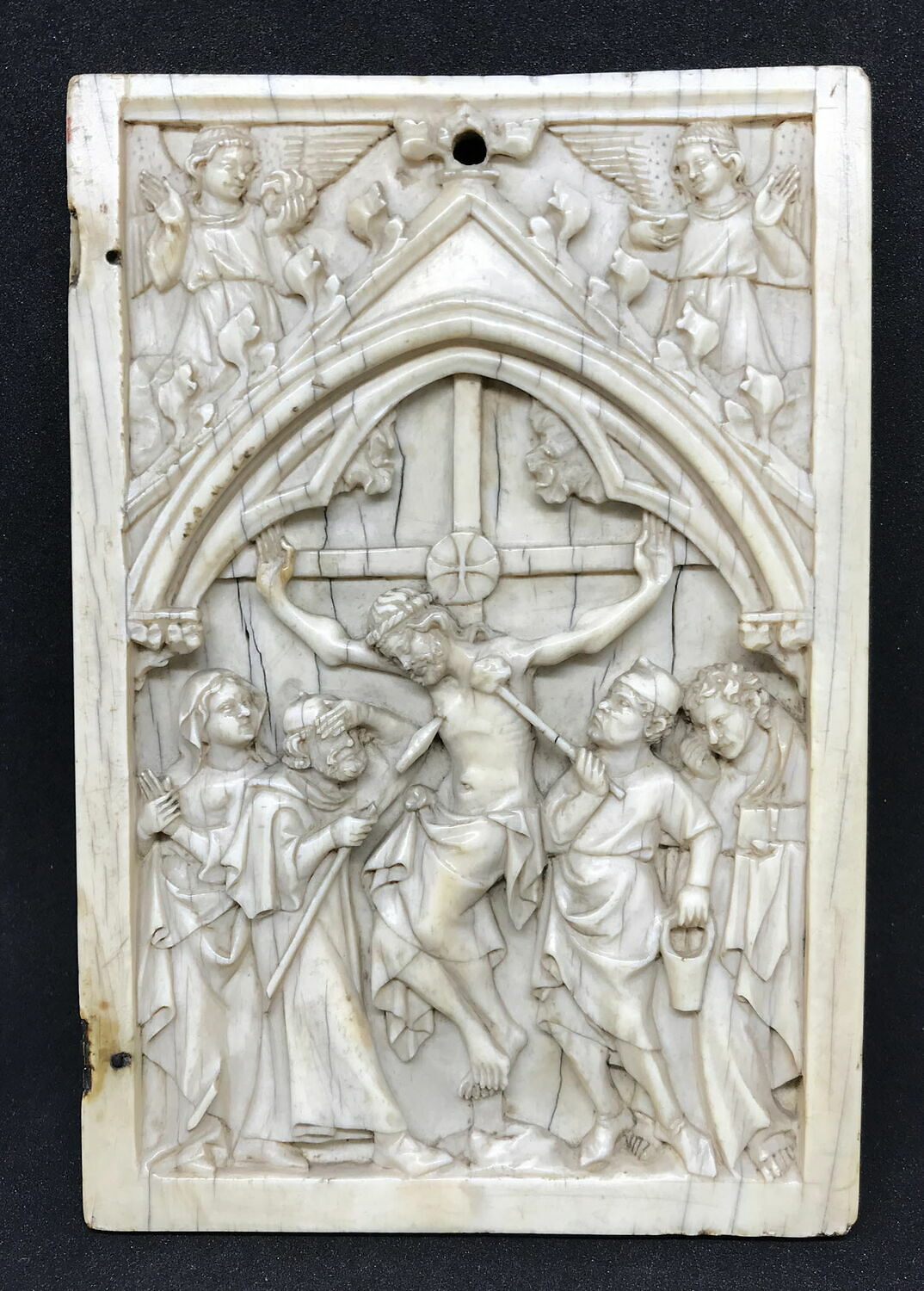 Feuillet droit de diptyque : Crucifixion