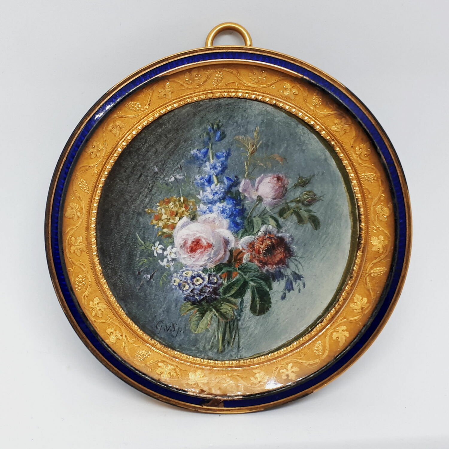 Miniature ronde : bouquet de fleurs, Spaendonck, Gérard van, 1750 - 1800