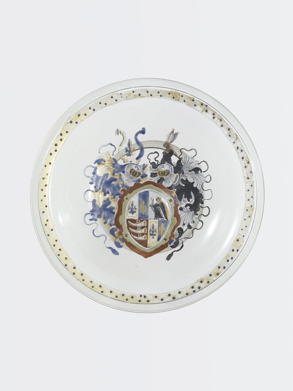 Assiette aux armes des Fugger