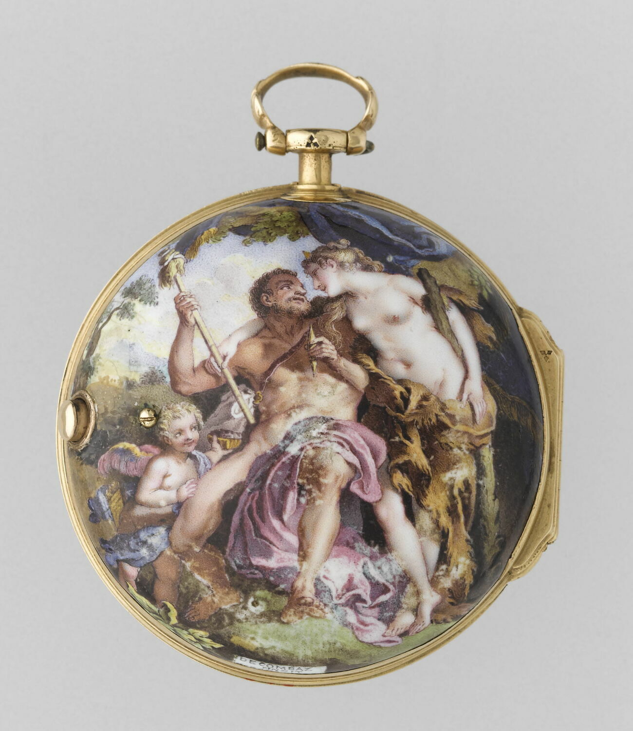 Montre ronde : Hercule et Omphale