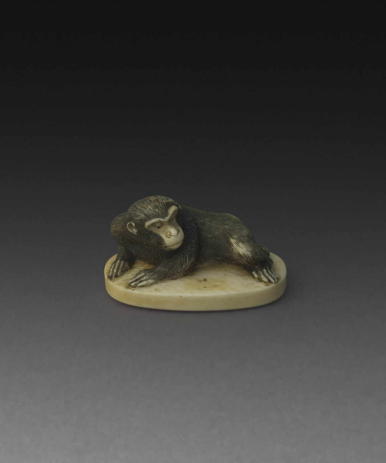 Netsuke : SInge couché