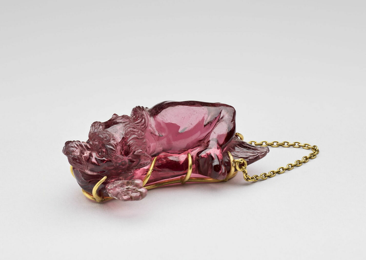 Sculpture Crâne Amoureux En Cristal - Rubis Et Spinelle - Pierre Précieuse 5,5 Cm - NEUF
