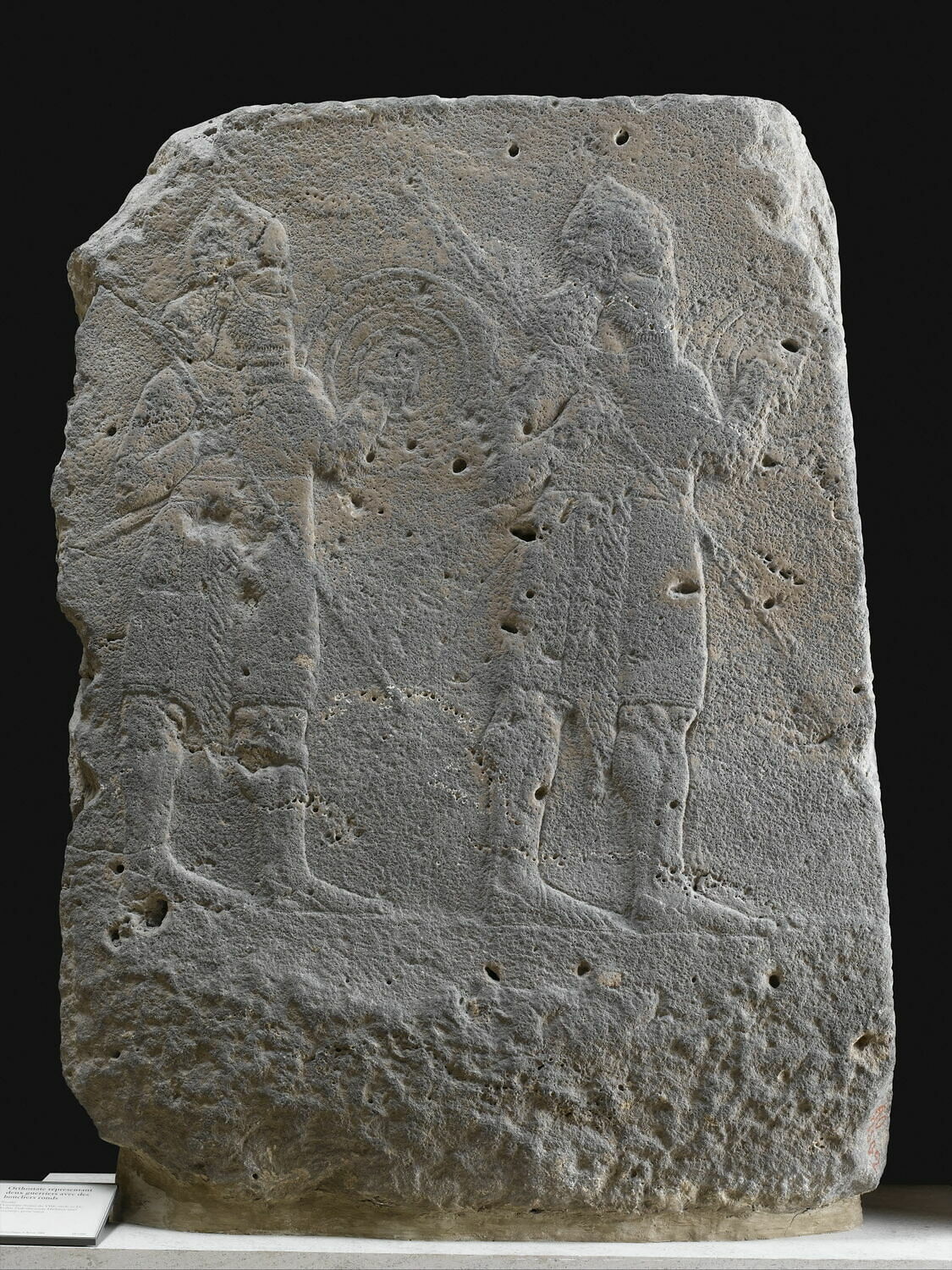 Orthostate : deux guerriers, Néo-assyrien (VIIIe s) (-800 - -700)