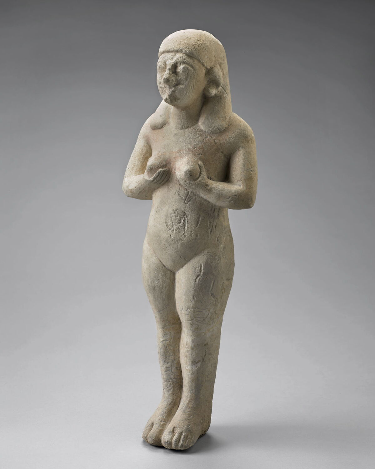 statue, Chypro-archaïque II (1e moitié VIe s) (-600 - -550)