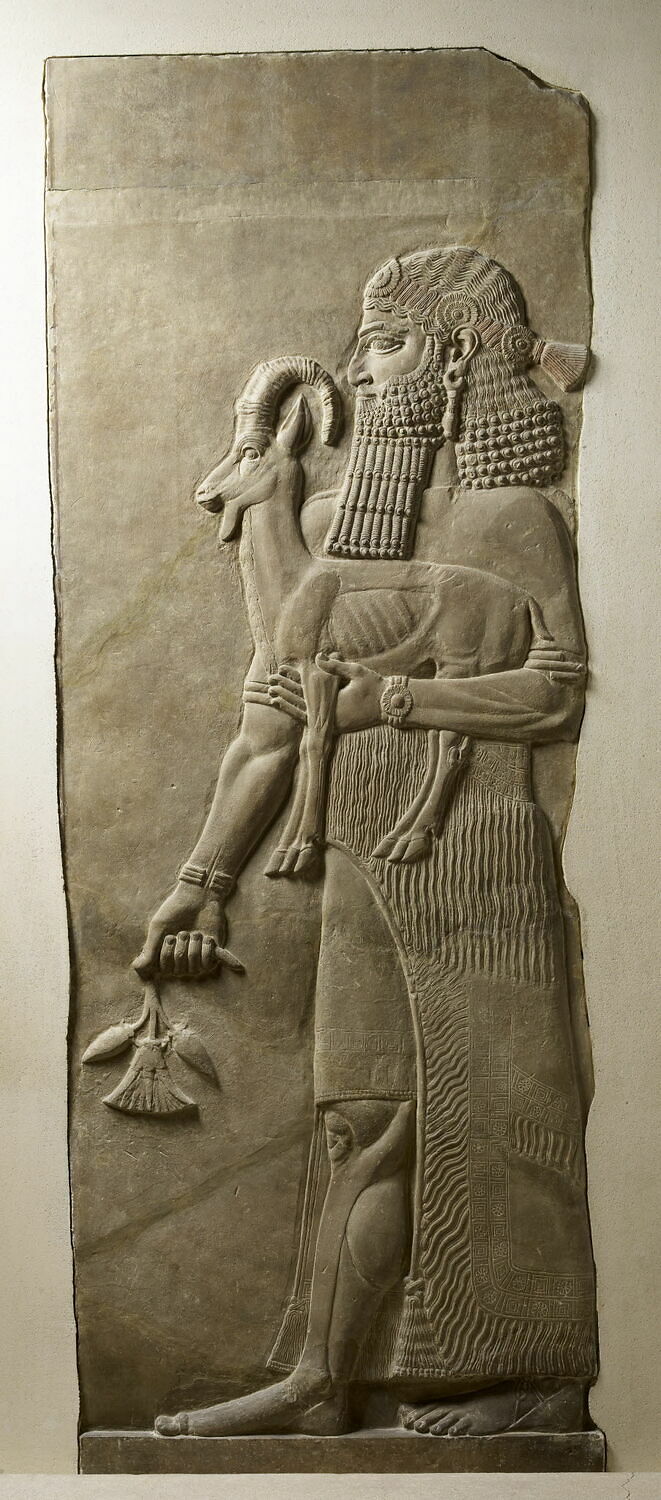 orthostate, Néo-assyrien : Sargon II (VIIIe s) (-721 - -705)