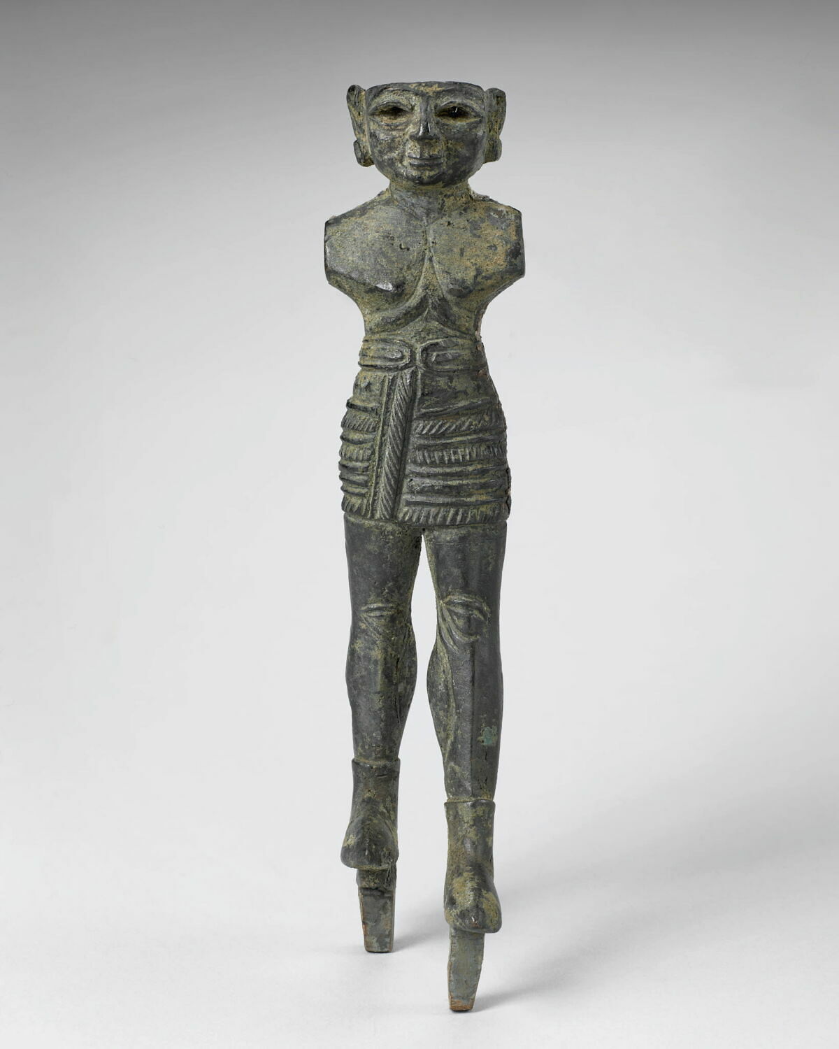 Statuette de dieu guerrier, Bronze récent (XIIIe s av. J.-C.) (-1550 - -1150)