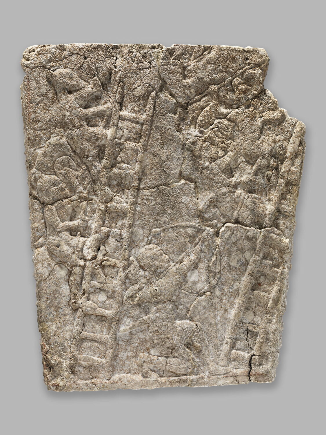 Fragment de relief : siège d'une ville, Néo-assyrien (VIIe s) (-700 - -600)