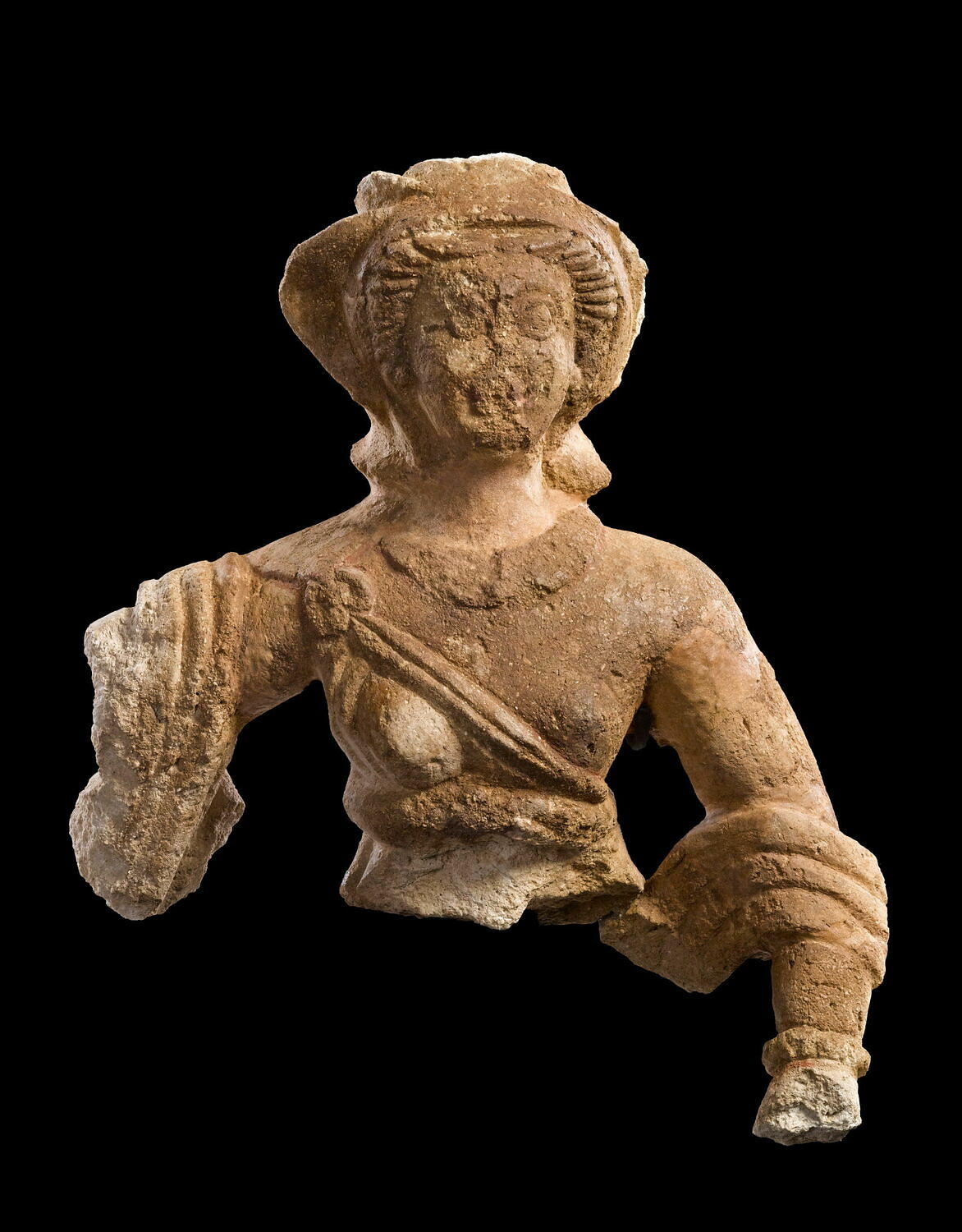 statue, Parthe (?) (IIe s ; IIIe s ap JC) et Romain Impérial (?) (-247 - 224 et -63 - 324)