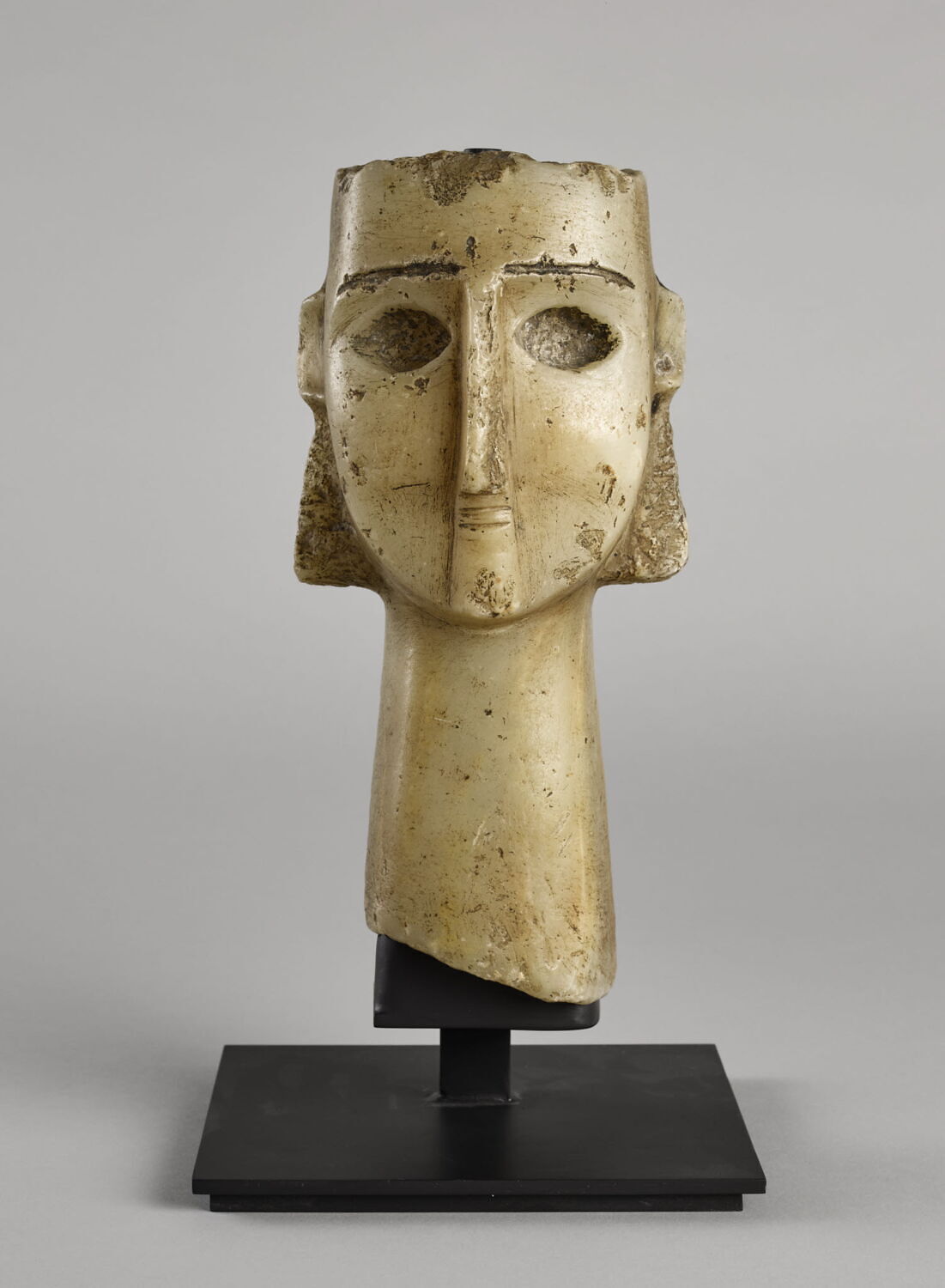 tête funéraire, Période des rois de Saba' (?) (Période des rois de Saba' (?)) (-400 - 0)