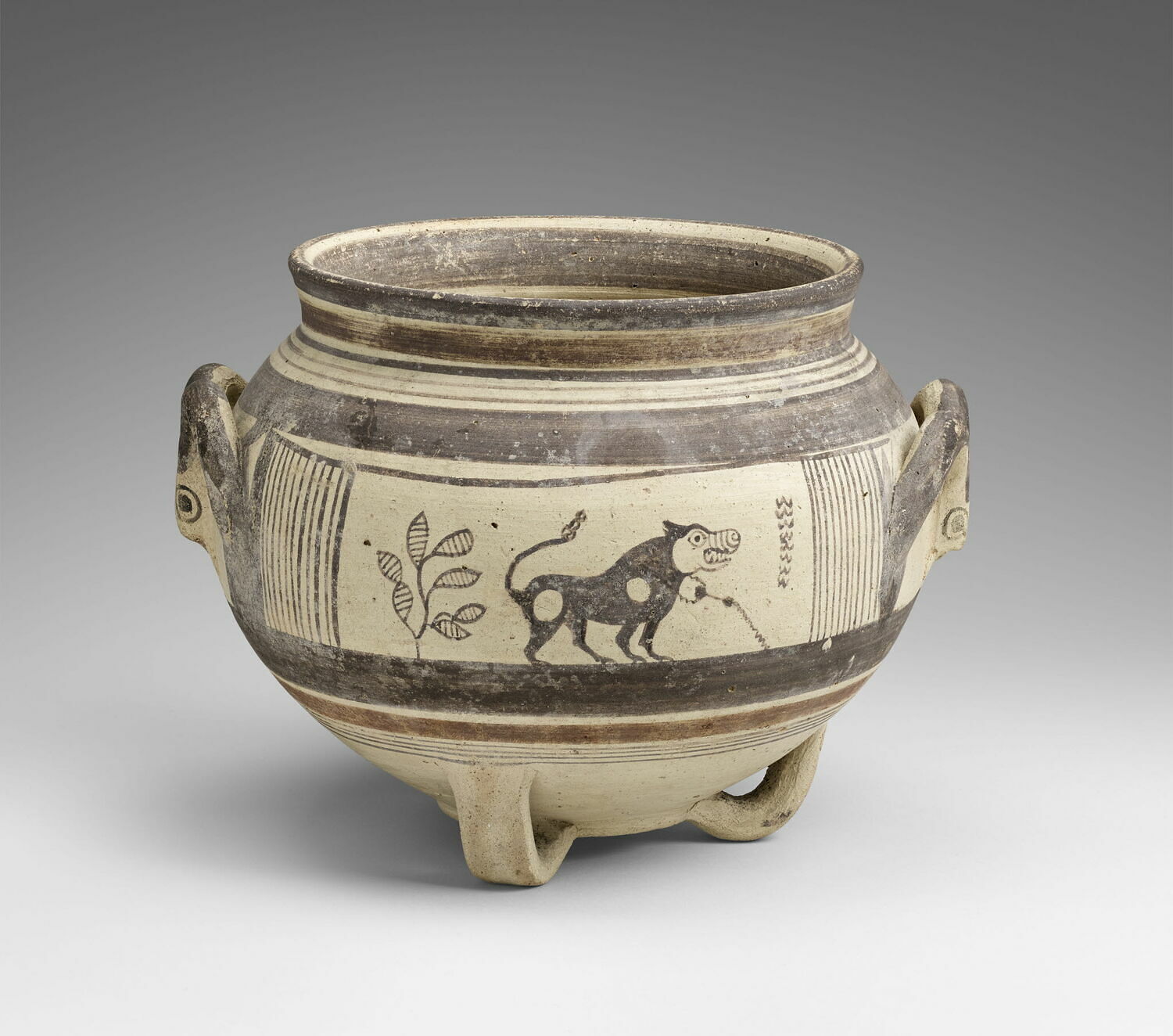 vase ; figurine, Chypro-géométrique III ; Chypro-archaïque I (-850 - -600)