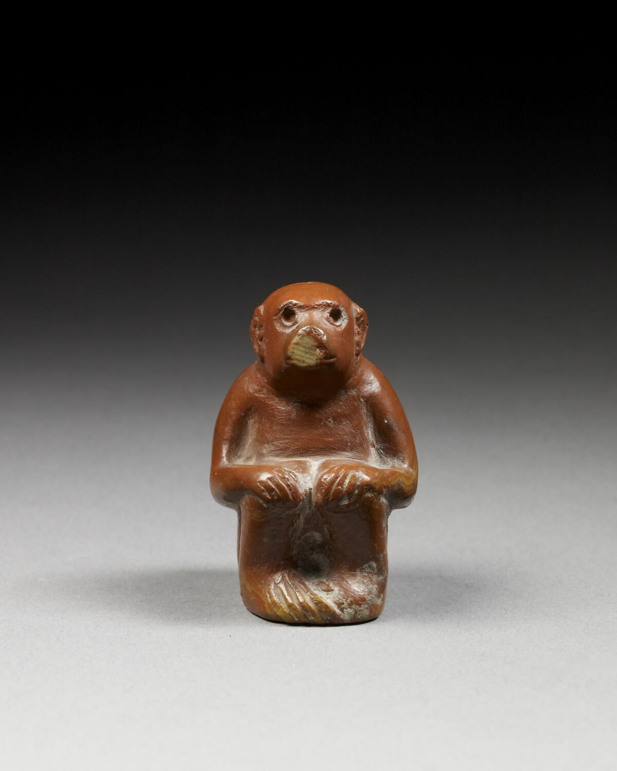 Figurine : singe assis, Paléo-élamite IB = Suse IV B (-2400 - -2100)