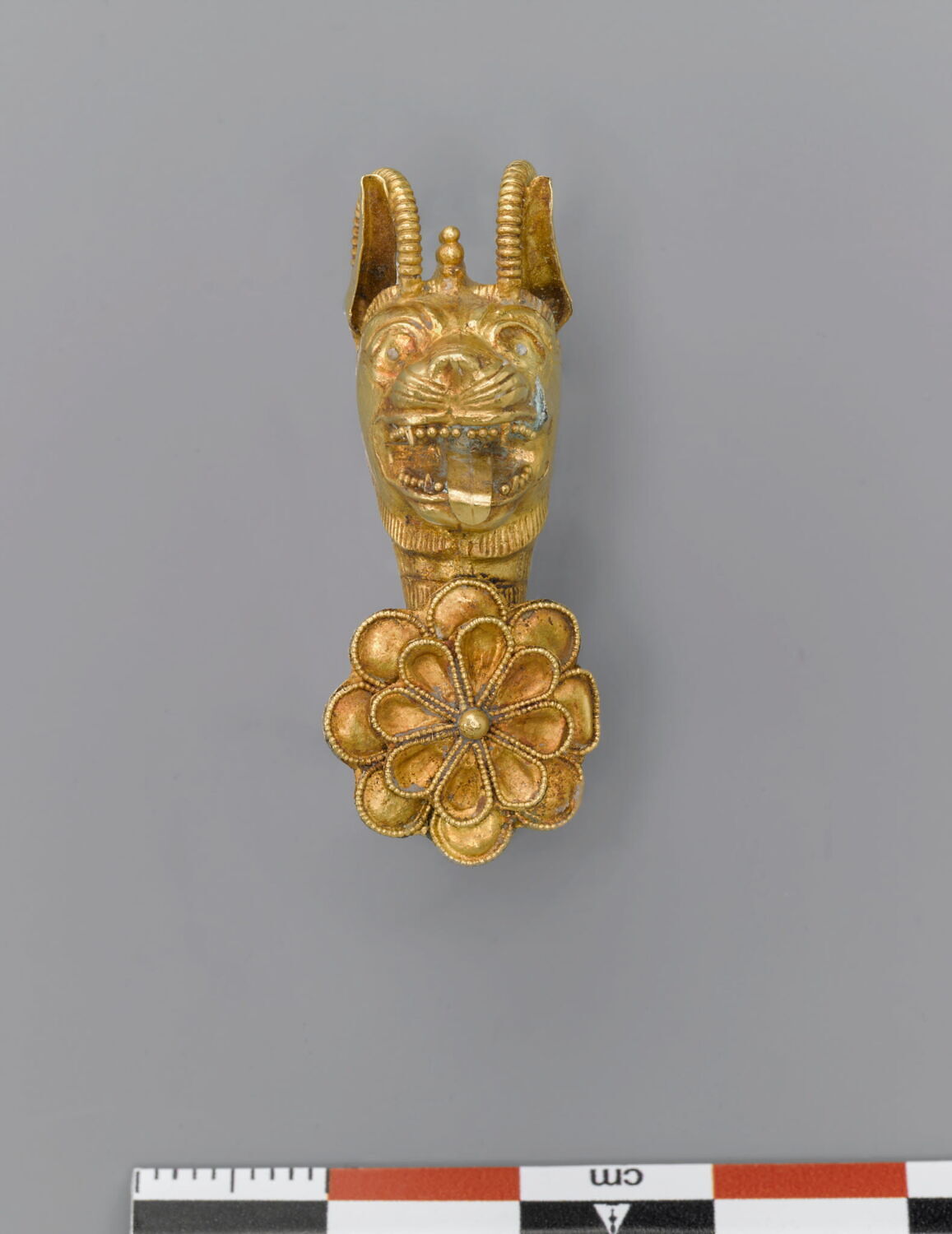 Broche Vintage Style Inca - Reproduction Louvre - État Impeccable