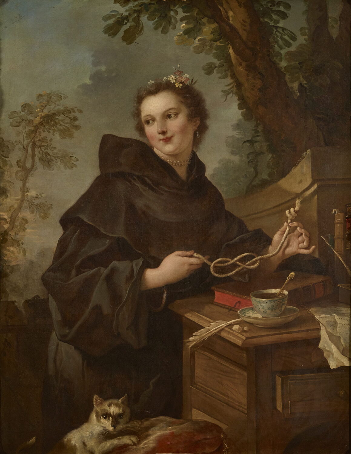 Portrait de Louise-Anne de Bourbon Condé, Mlle de Charolais, Natoire, Charles-Joseph, Milieu du XVIIIe siècle (1740 - 1760)