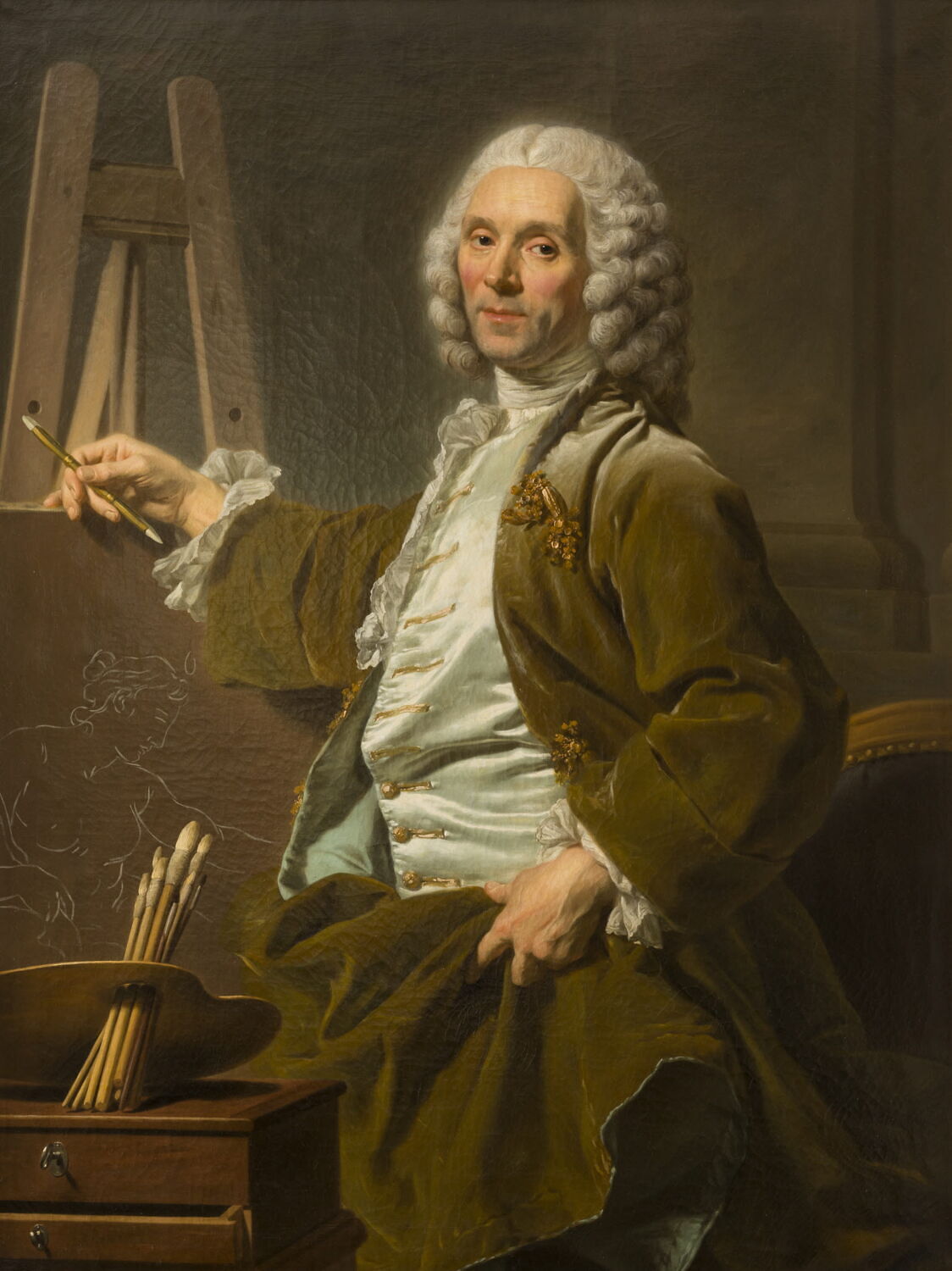 Hyacinthe Collin de Vermont (1693-1761), peintre, Roslin, Alexandre, XVIIIe siècle (1753)