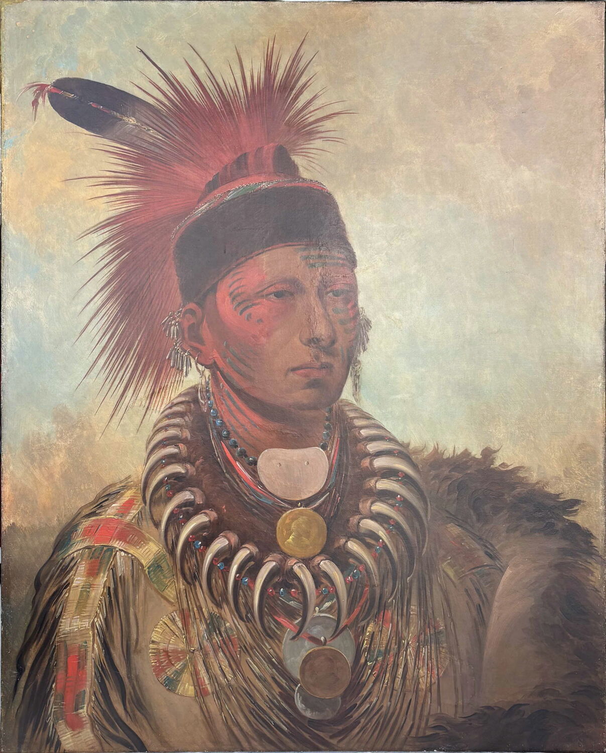 Mu-hu-she-kaw (Le nuage blanc), Catlin, George, XIXe siècle (1846)