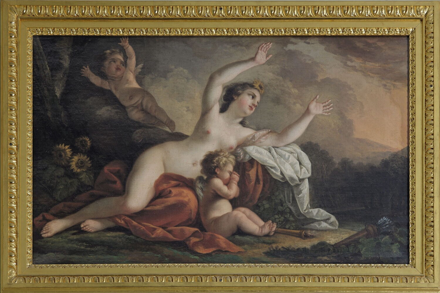 Clytie changée en tournesol, Jollain, Nicolas René, 3e quart du XVIIIe siècle (1768)