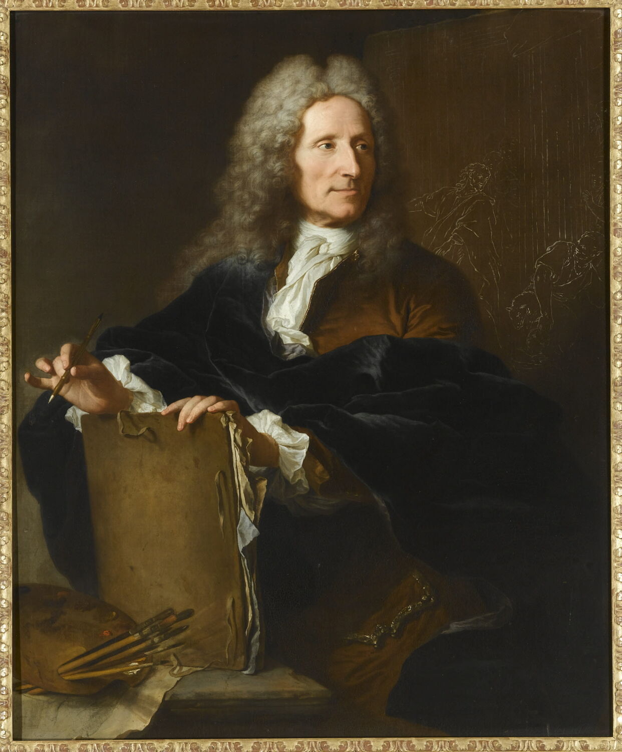 Claude-Guy Hallé (1651-1736) peintre, Legros, Jean, 1e quart du XVIIIe siècle (1725)