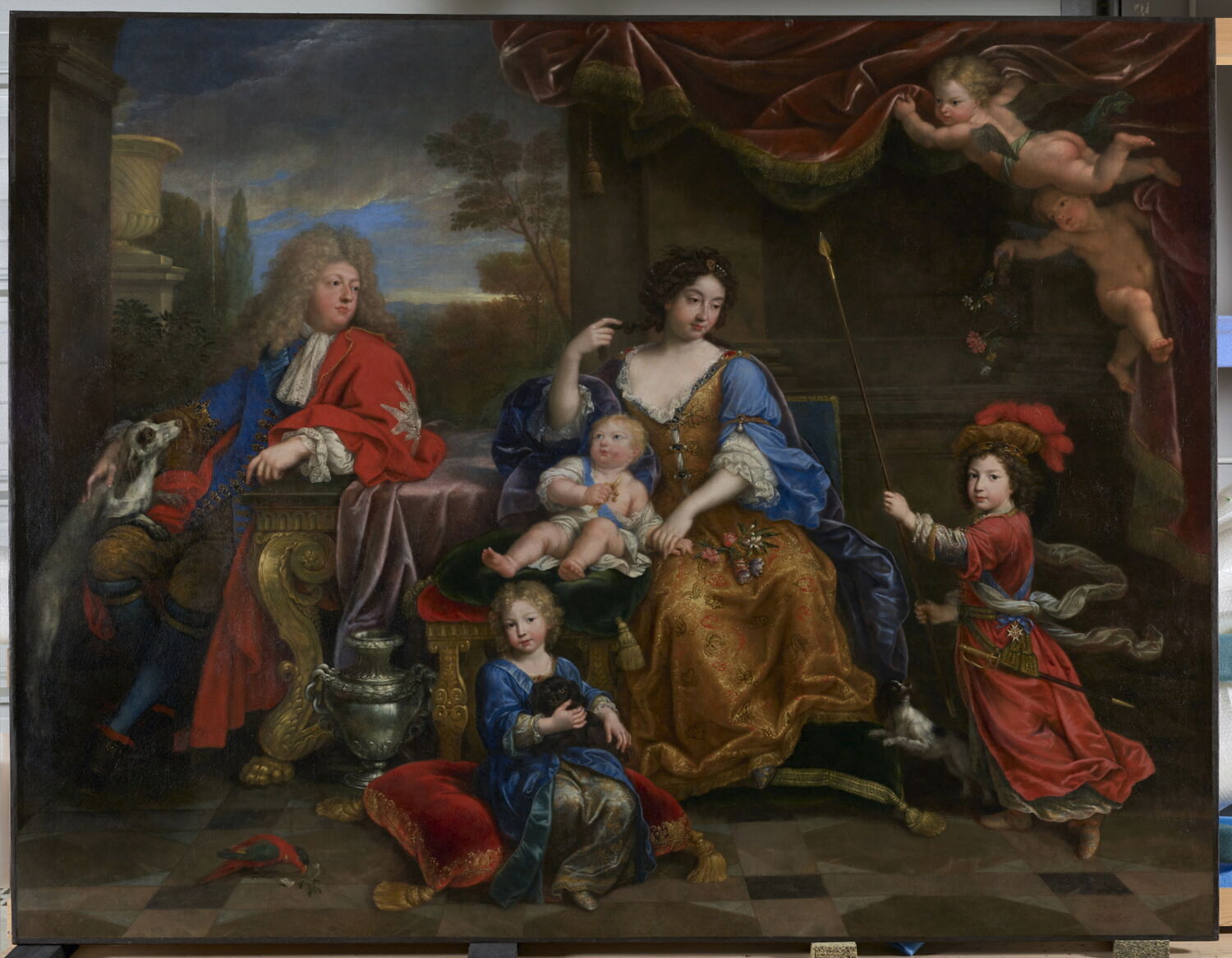 La famille du Grand Dauphin, Louis de France (1687), Mignard, Pierre, 4e quart du XVIIe siècle (1687)
