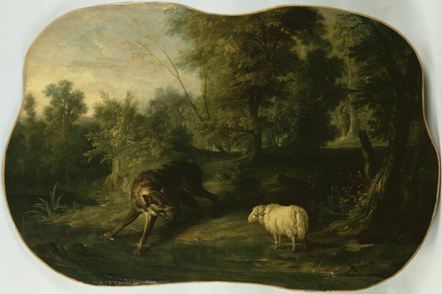 Le loup et l'agneau Louvre Collections