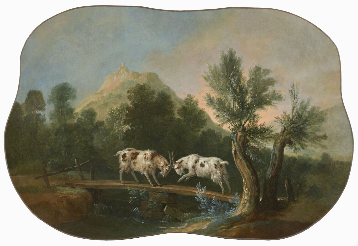 Les deux chèvres, Oudry, Jean-Baptiste, Milieu du XVIIIe siècle (1747)