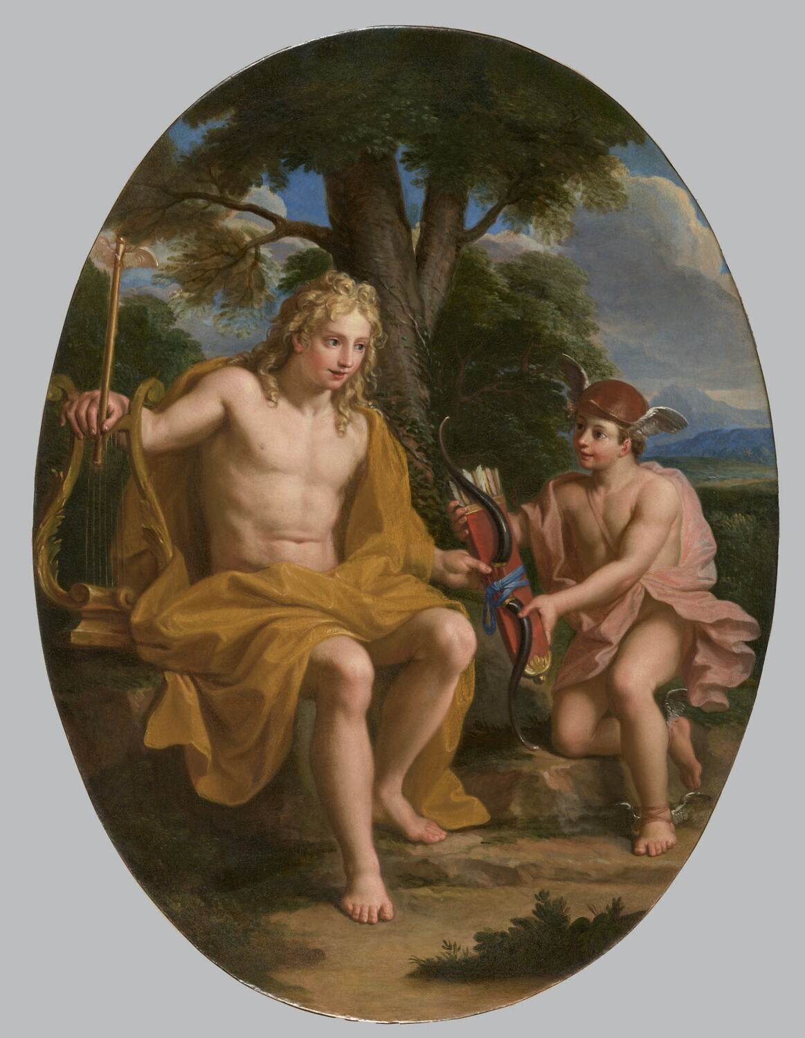 Apollon et Mercure, Coypel, Noël, Fin du XVIIe siècle (vers 1688)