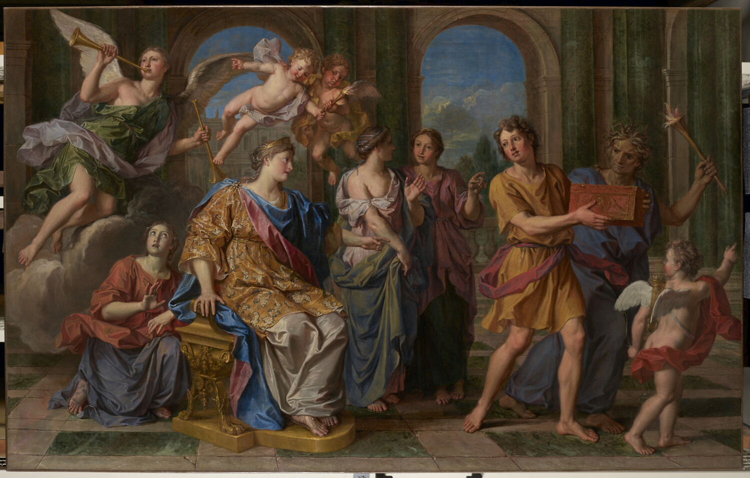 Déjanire envoyant la chemise empoisonnée de Nessus à Hercule, Coypel, Noël, Début du XVIIIe siècle (vers 1704)