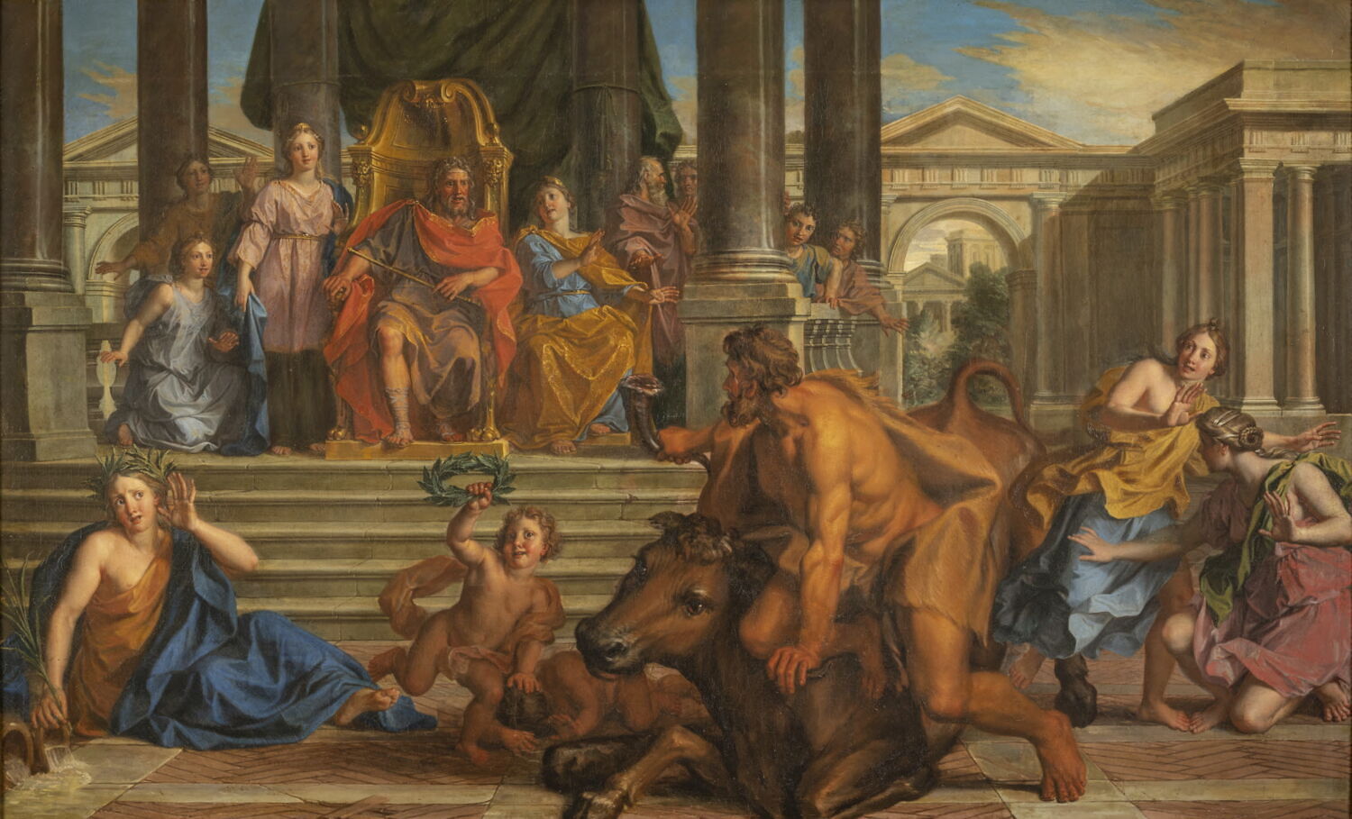 Combat d'Hercule et Acheloüs, Coypel, Noël, Fin du XVIIe siècle - début du XVIIIè siècle (vers 1688)