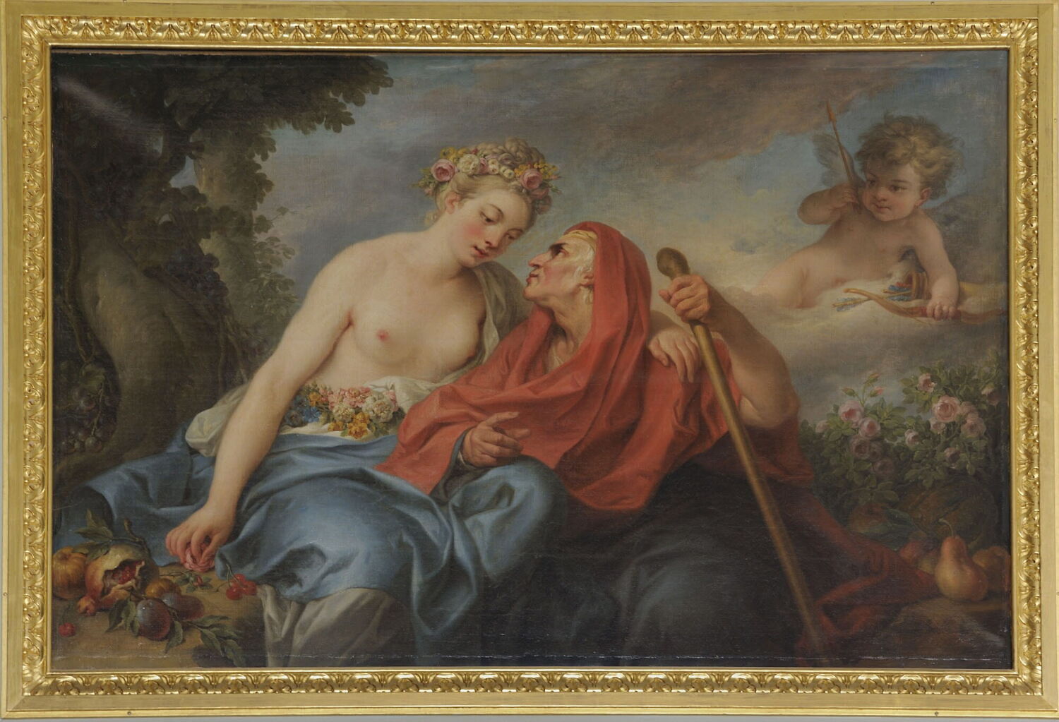 Vertumne et Pomone, Belle, Clément, 3e tiers du XVIIIe siècle (1772)