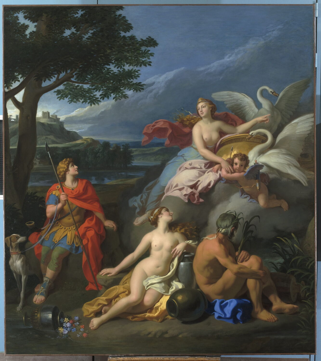 Vénus et Adonis, Verdier, François, Fin du XVIIe siècle (vers 1695)