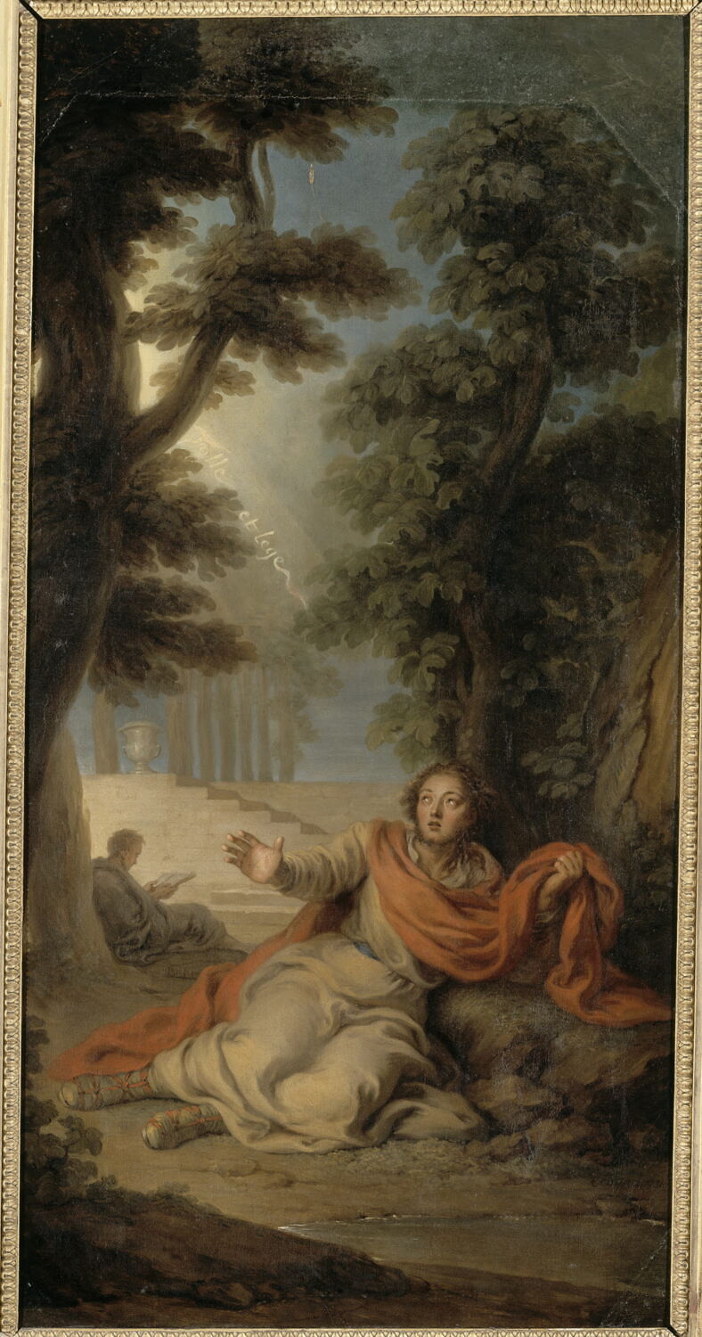 La Conversion de saint Augustin, Coypel, Charles-Antoine, 2e quart du XVIIIe siècle (1736)