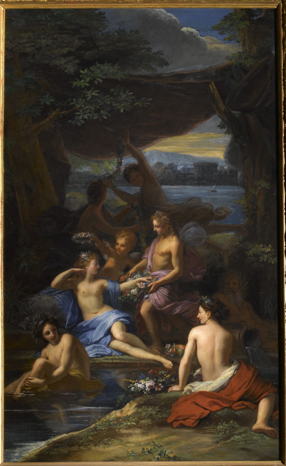 Zéphyr et Flore, Jouvenet, Jean, 4e quart du XVIIe siècle (vers 1688)