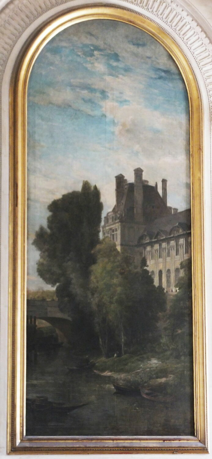 Le Pavillon de Flore (avant sa reconstruction par Lefuel), Daubigny, Charles-François, 2e moitié du XIXe siècle (1861)