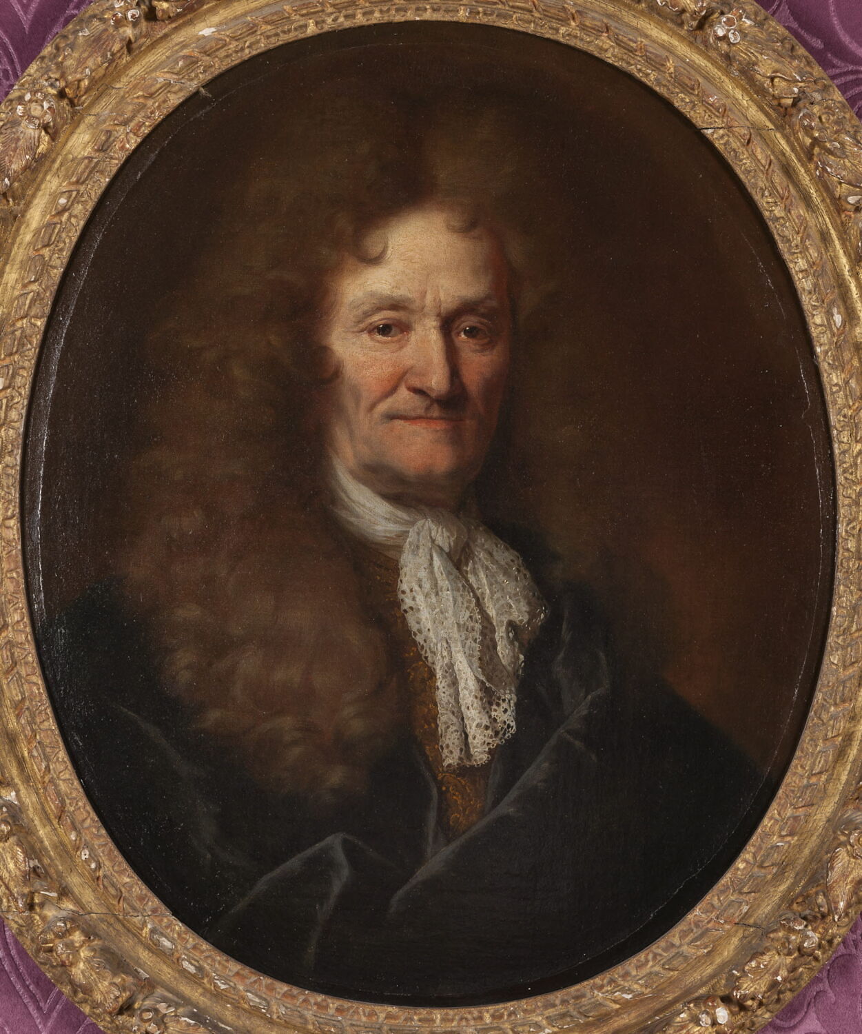 Jean de La Fontaine (1621-1695), poète, Largillière, Nicolas de, 4e quart du XVIIe siècle (1690 - 1695)