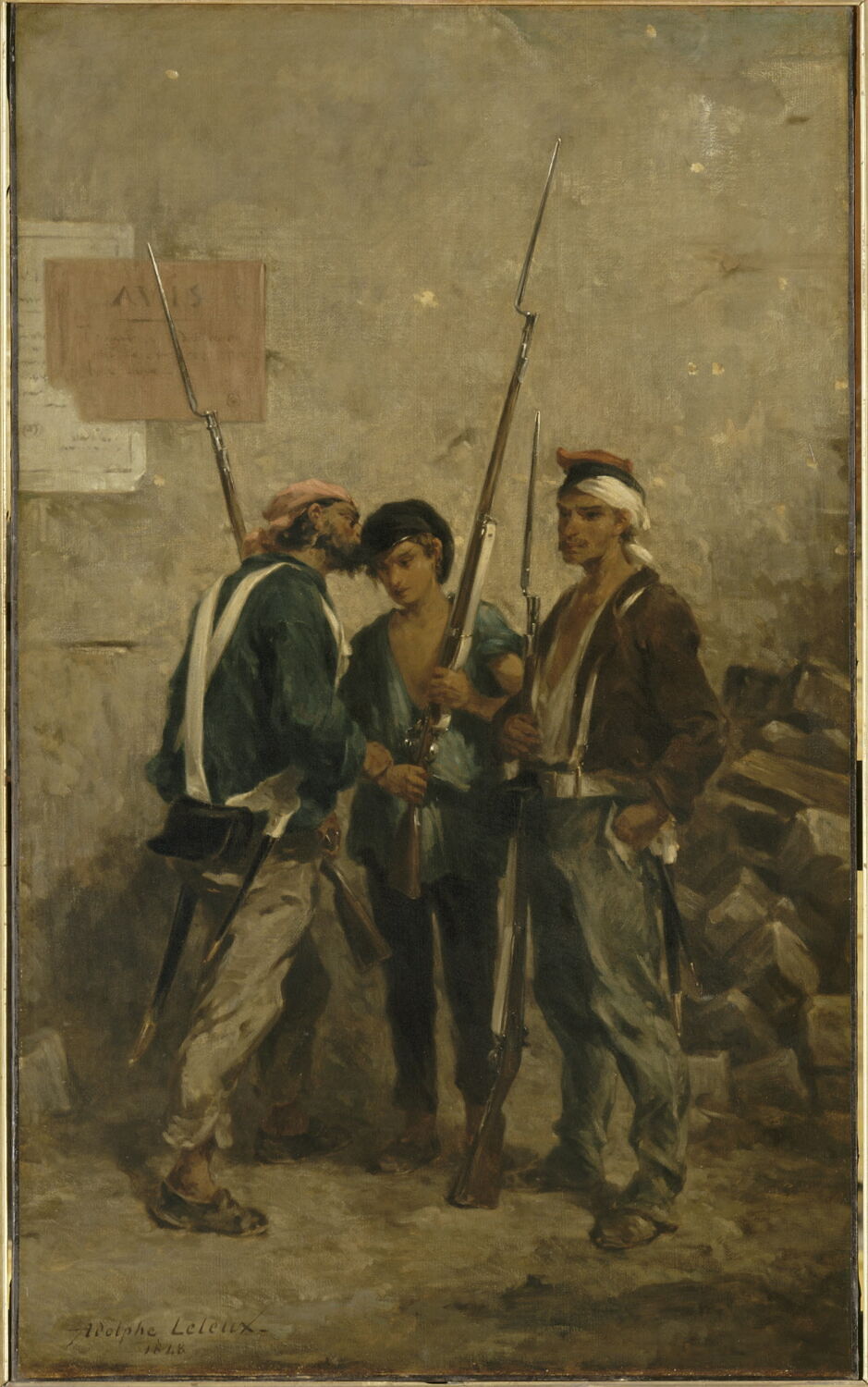 Le mot d'ordre, 24 février 1848, Leleux, Adolphe, Milieu du XIXe siècle (1848)