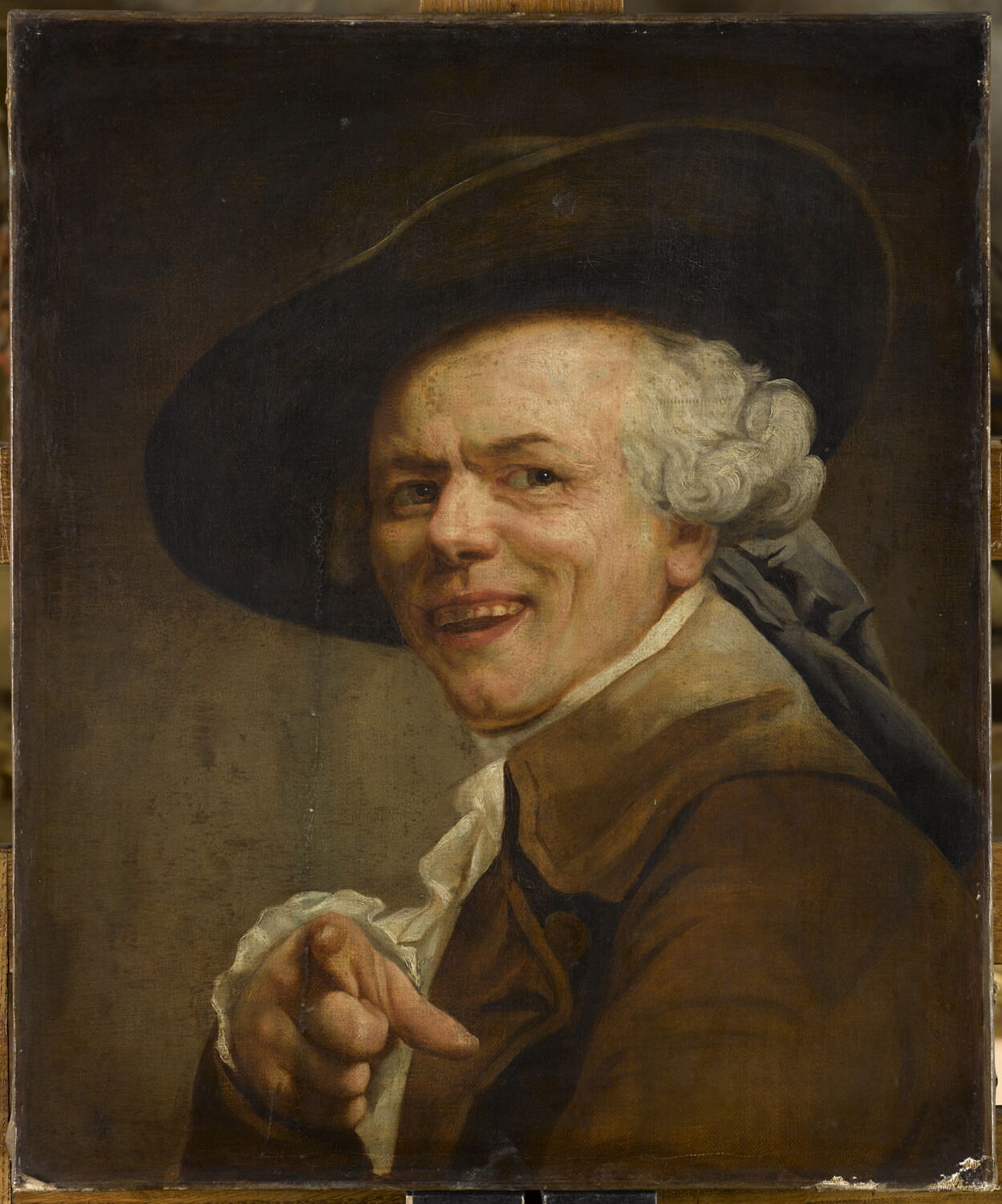 Portrait de l'artiste, dit Le moqueur, Ducreux, Joseph, 4e quart du XVIIIe siècle (vers 1783)